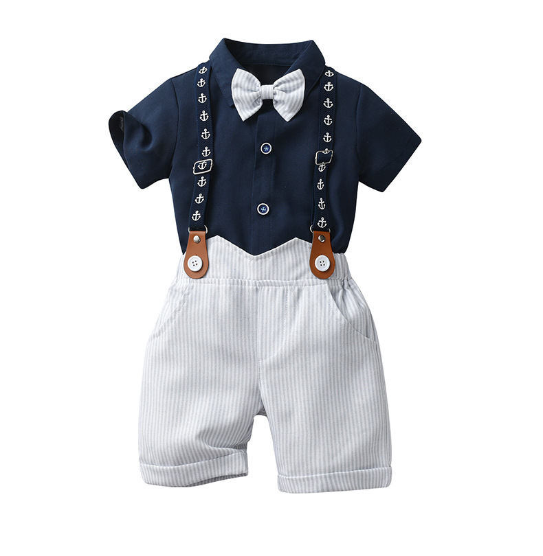 Baby Boy Birthday Suit Baby Party Dress Clothes Summer Boys One Year Old Wear Outfit 2 to 3 Years Kids Clothes Set Boy