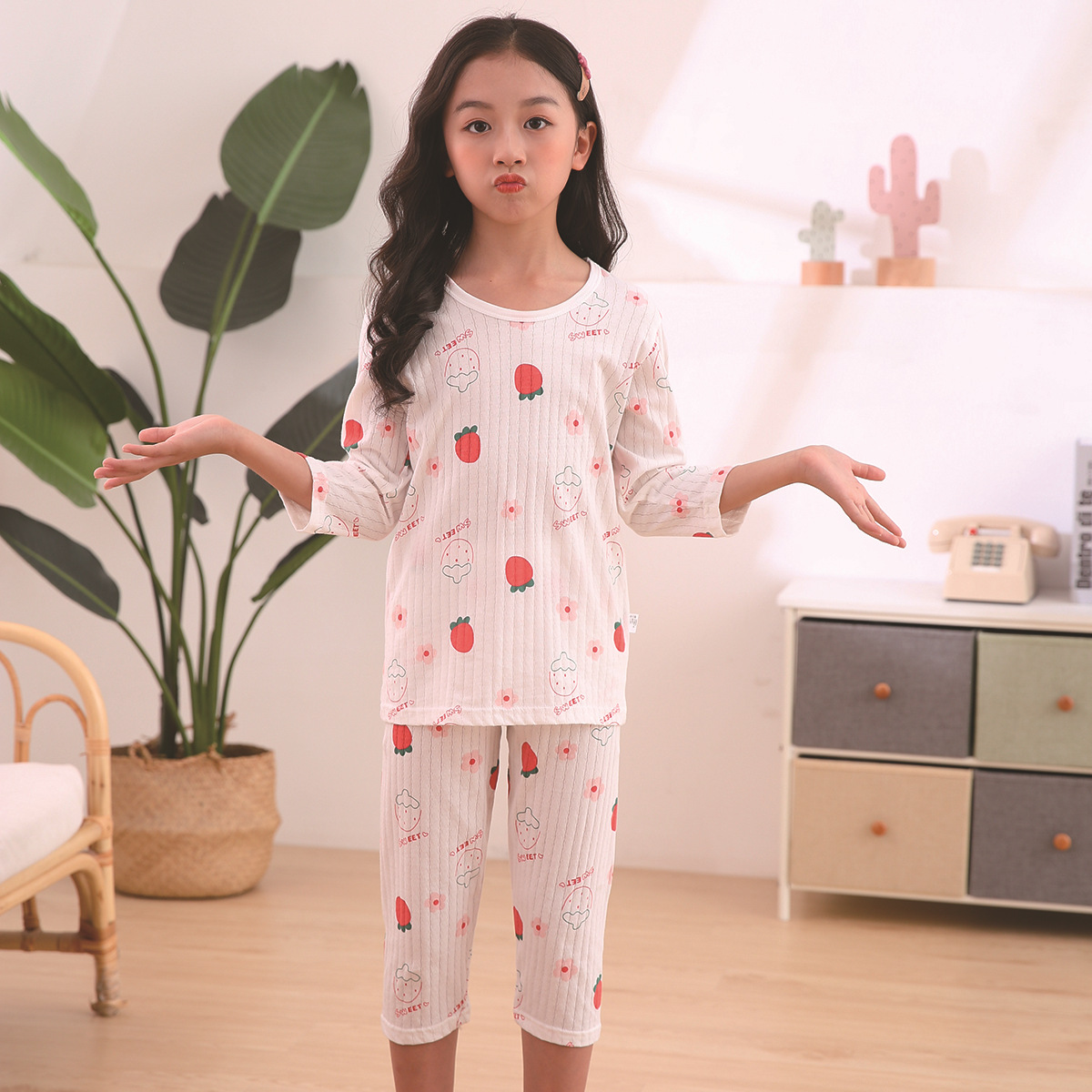 Children's Clothing Summer Short Sleeve Home Sleepwear Children Sets Kids Clothes Boy Girl T-shirt shorts Cotton Suit Baby