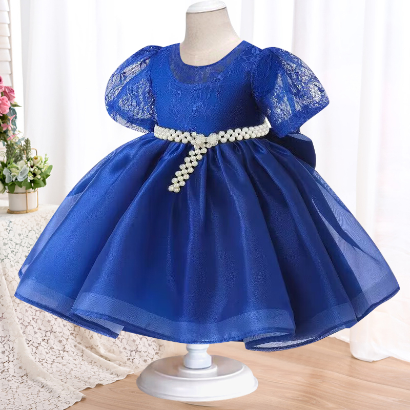 NEW Baby Dress Lace Flower Christening Baptism Clothes Newborn Kids Girls First Years Birthday Princess Infant Party Costume
