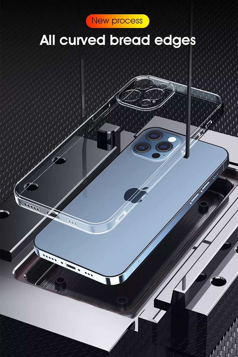 Clear Phone Case For iPhone 14 12 11 13 Pro Max Case Silicone Soft Cover on iPhone 13 Mini X XS Max XR 8 7 14 Plus SE Back Cover