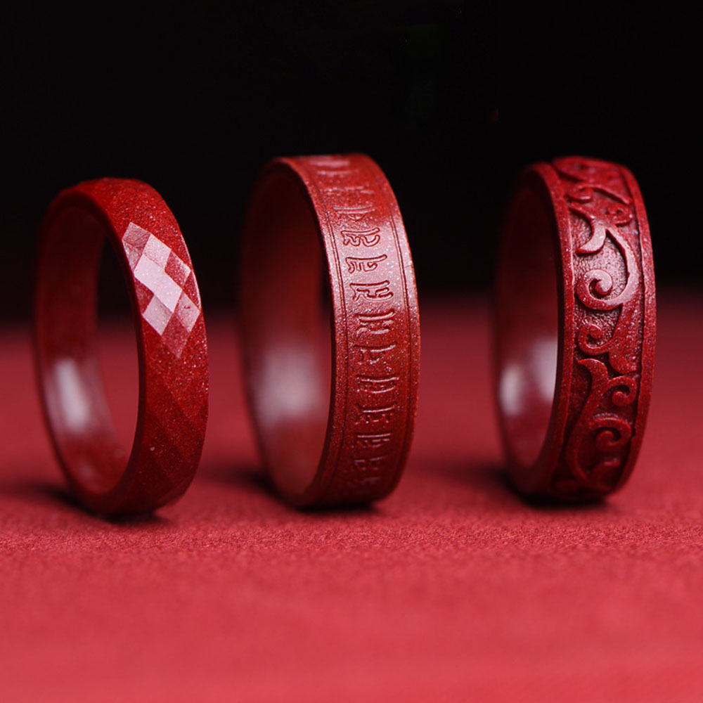 FengShui Cinnabar Ring, Feng Shui Cinnabar Ring for Men Women, Feng Shui Ring for Wealth and Protection Good Luck Money Amulet