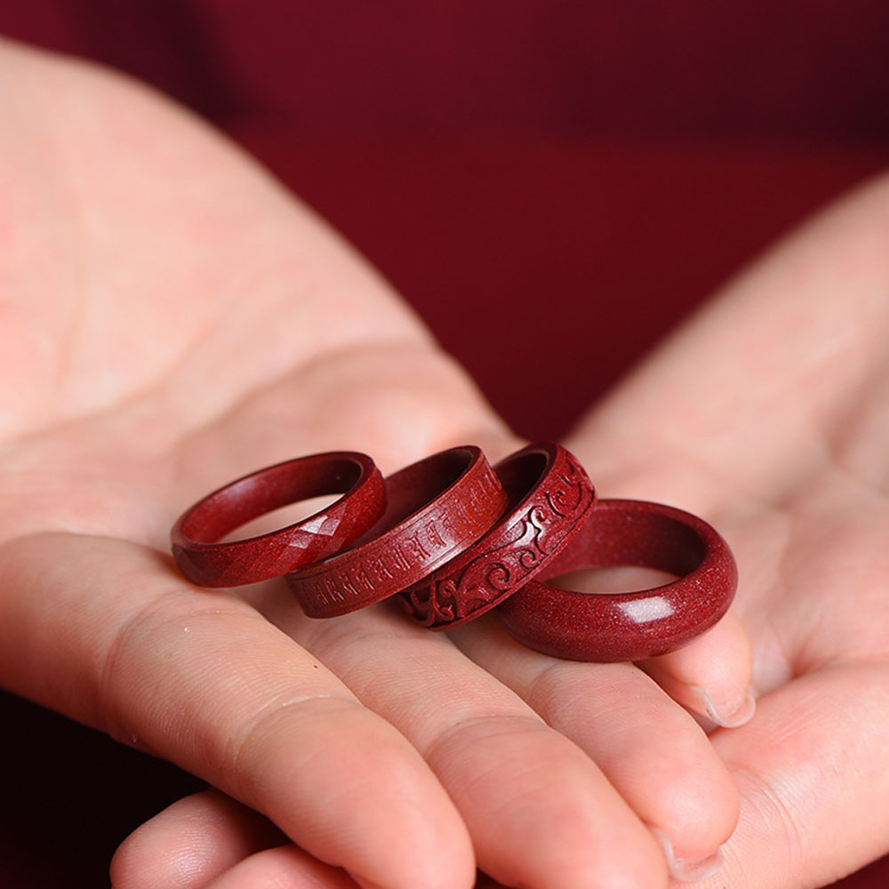 FengShui Cinnabar Ring, Feng Shui Cinnabar Ring for Men Women, Feng Shui Ring for Wealth and Protection Good Luck Money Amulet