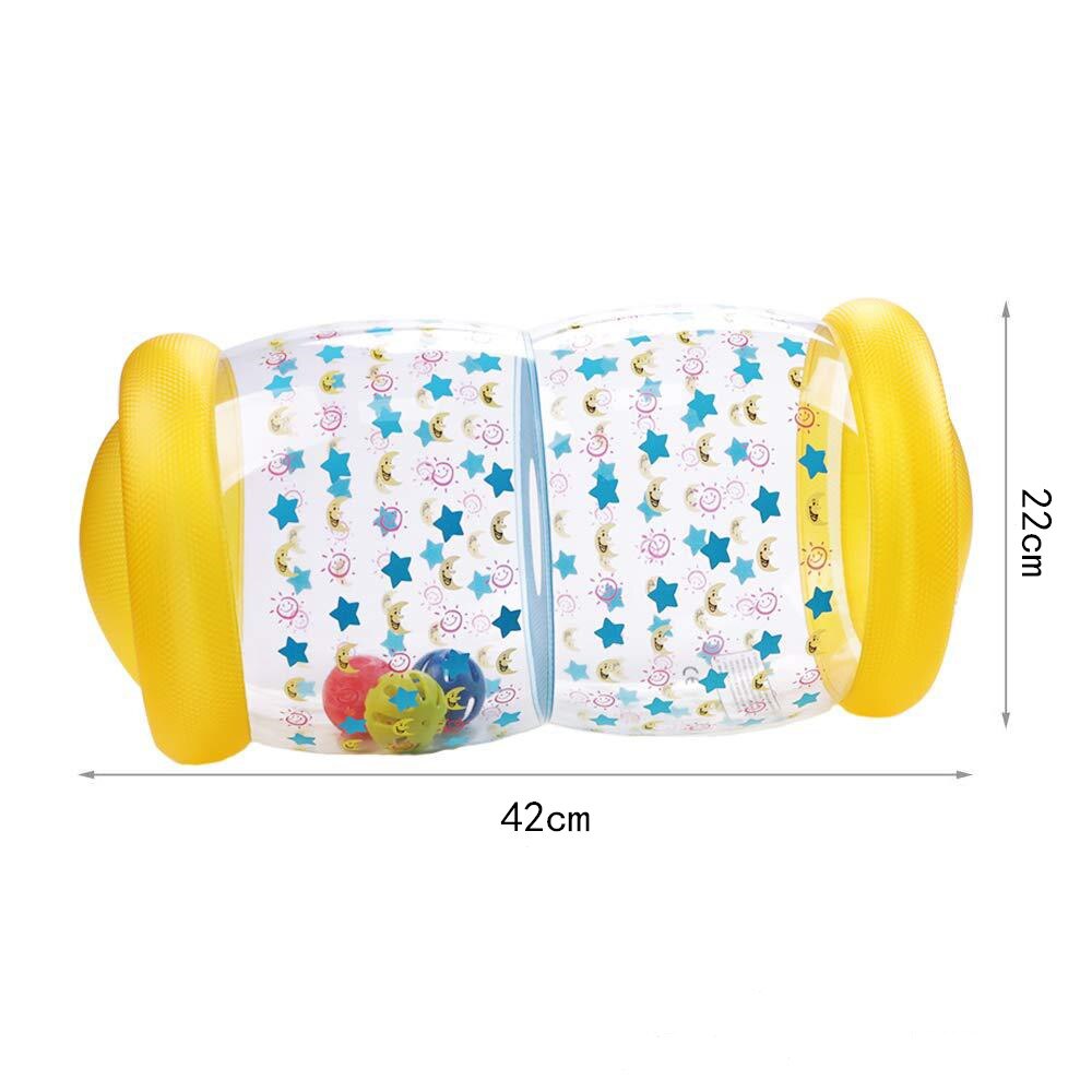 Baby Crawling Roller Inflatable Toy With Bell Learning To Walk Walker Activity Early Education Toy
