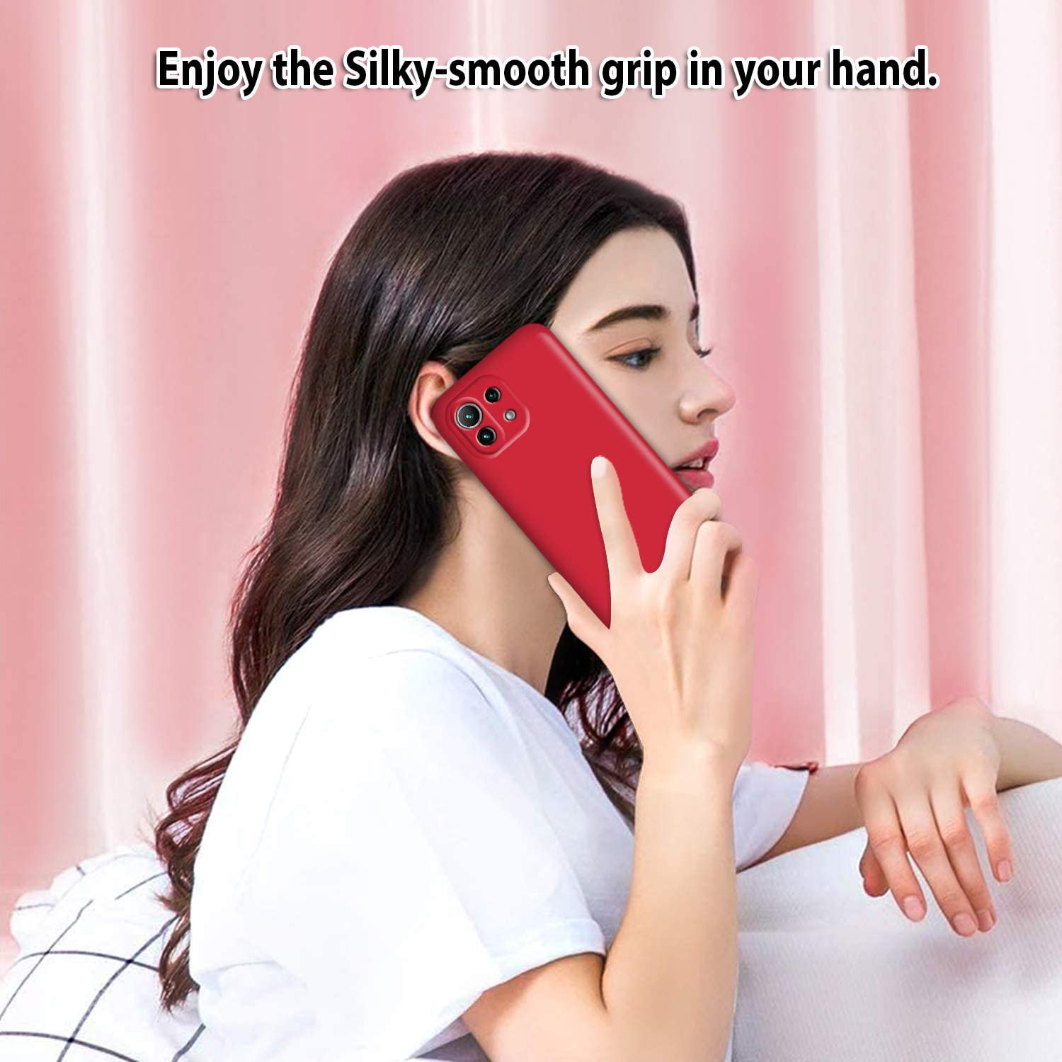 Candy Shockproof Silicon Case for Xiaomi Mi 11 Lite Mi11 lite NE 5G Matte Soft Back Cover 4G 5G Compatible