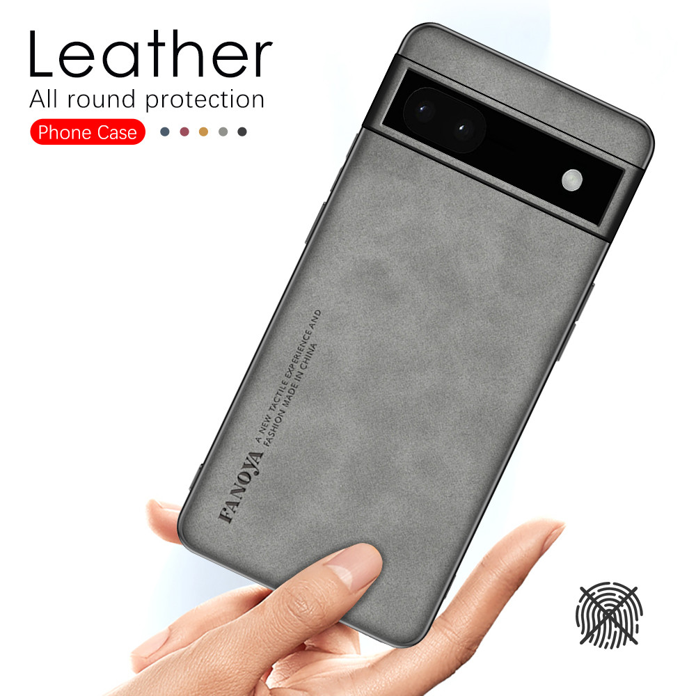 For Google Pixel 6 Pro Case Sheepskin Leather Silicone Phone Cover Pixel6 6A 6 A 6Pro Pixel6Pro 5G Camera Shockproof Coque Funda