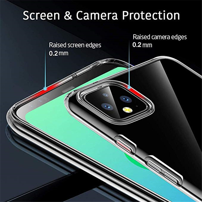 Clear Soft TPU Case For Google Pixel 4 5 3A 3 2 XL Silicone Phone Cover For Google Pixel 4 5 4A Pixel4 6 7 Pro 5A 6A 3A XL Case