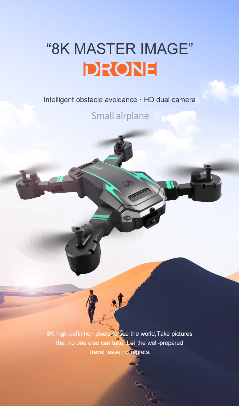 Popular G6Pro Drone 8K 5G GPS Professional HD Aerial Photography Dual-Camera Omnidirectional Obstacle Avoidance Quadrotor 5000M
