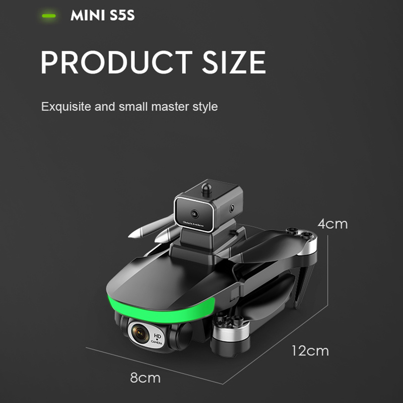 S5S Mini Drone 5km 8K HD Camera Professional Type Obstacle Avoidance Aerial Photography Light Flow Folding Quadcopter New