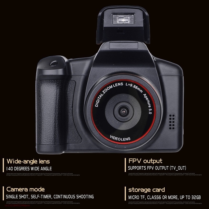 Telephoto Camera Wide-angle Lens Upgrade Digital Full HD1080P 16x Digital Zoom Camera Video Camcorder Vlogging High Definition