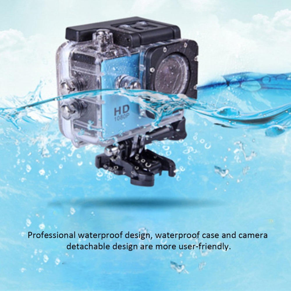 2.0" HD 1080P / 24fps Waterproof Digital Action Camera Video Camera CMOS Sensor Wide Angle Lens 1080P Sports Camara Profesional