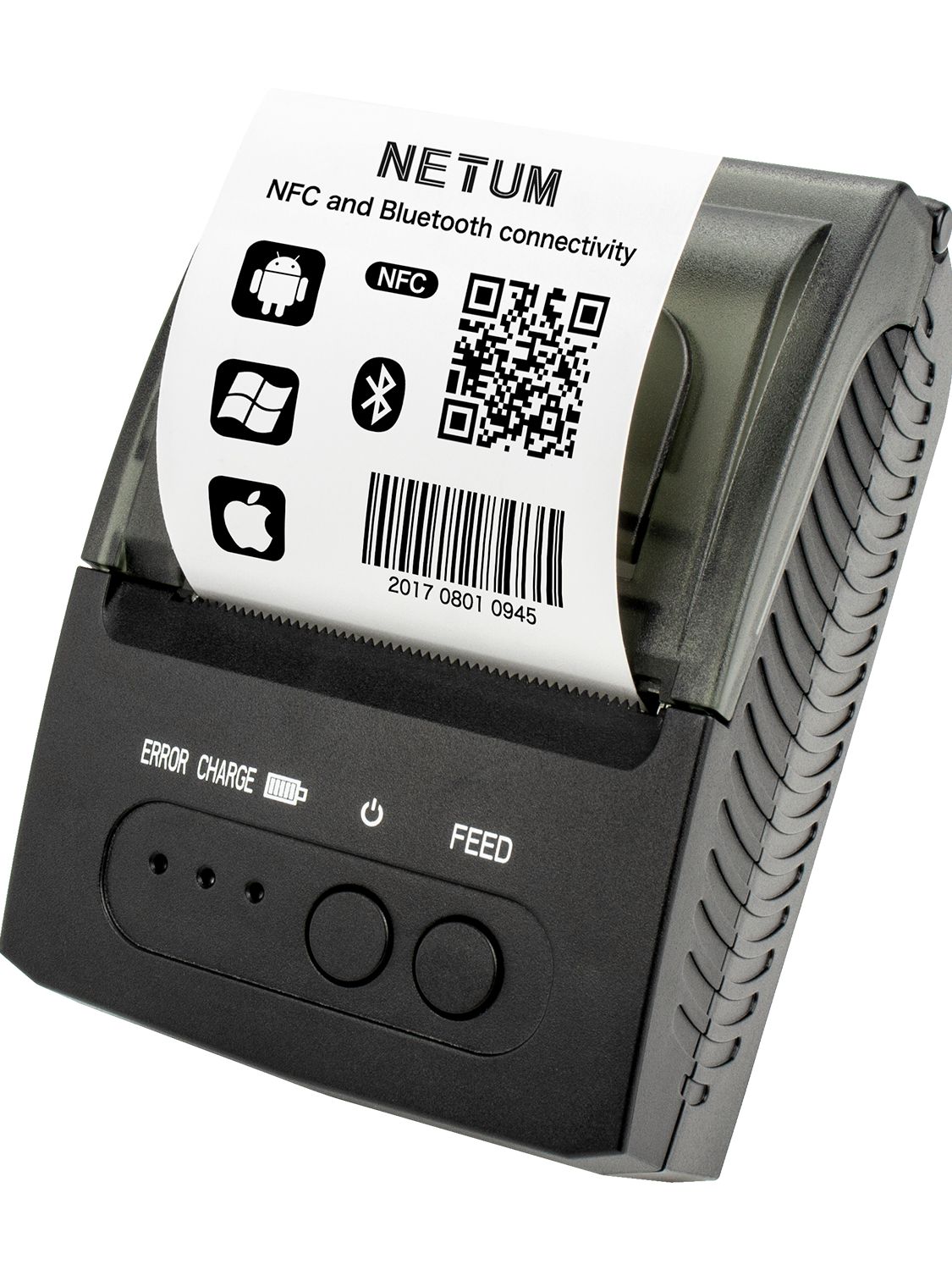 NETUM 1809 Mini Portable 58mm Bluetooth Thermal Receipt Printer Support Android /IOS USB Thermal Printer for POS System