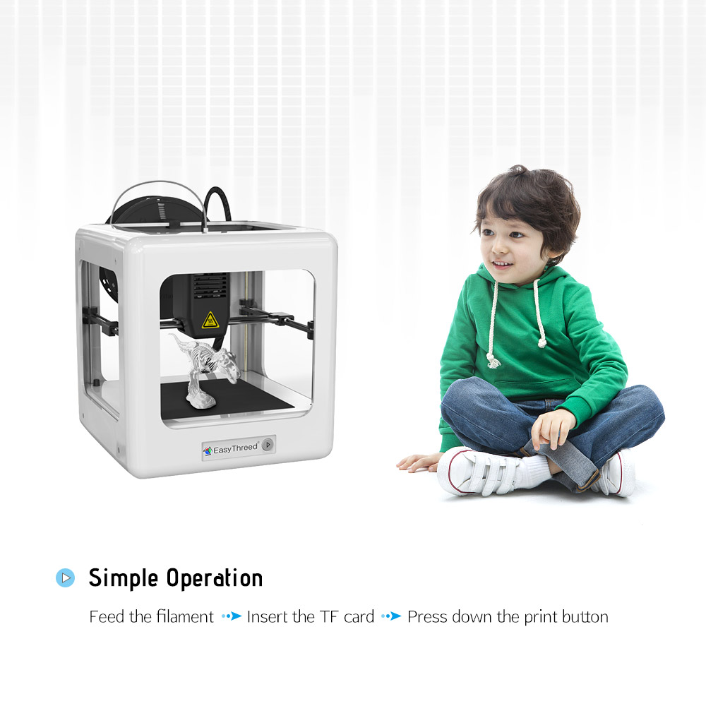 2018 new E3D Nano Entry Level Desktop 3D Printer for Kids Students No Assembling Quiet Working Easy Operation High Accuracy