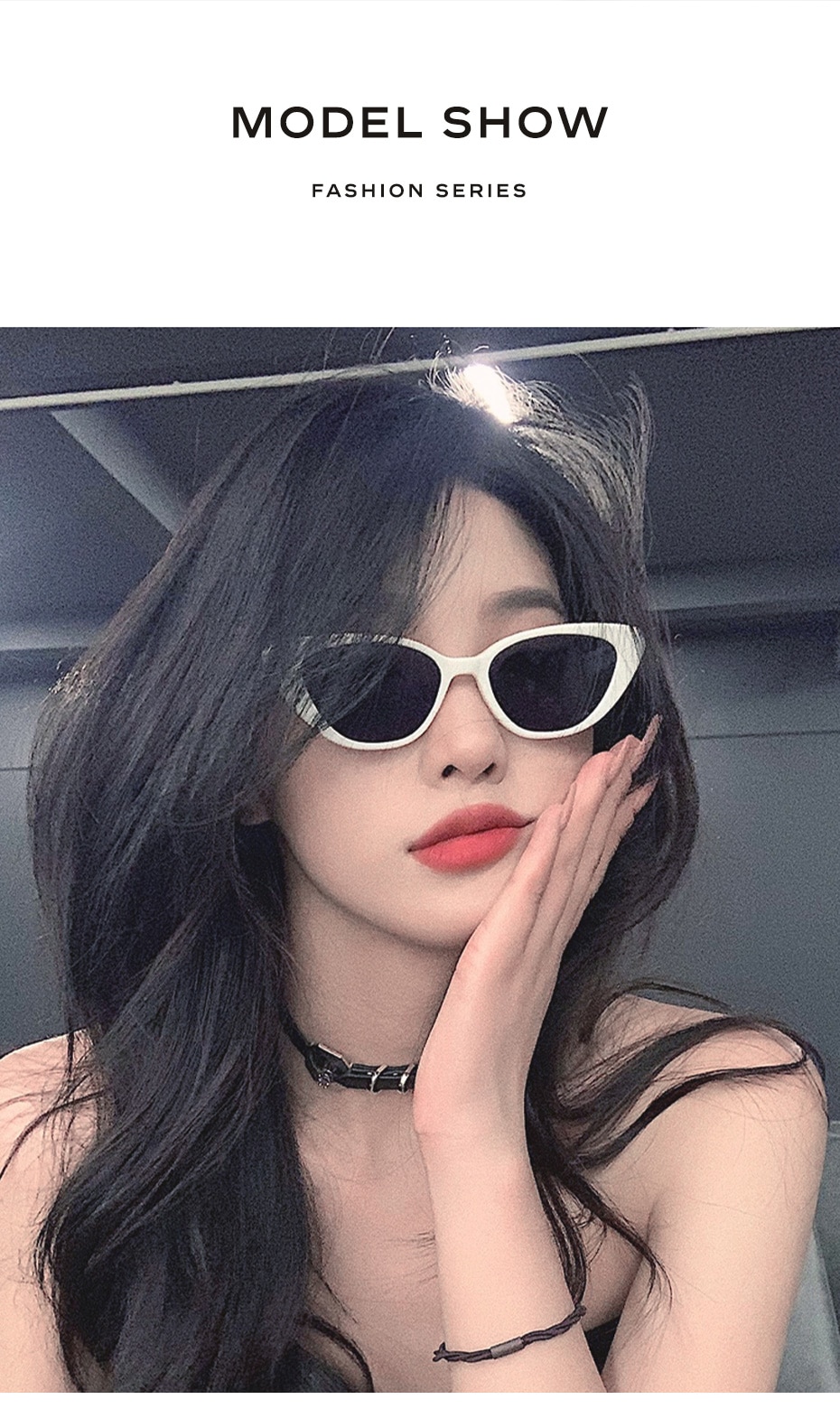 CAPONI Cat Eye Trend Women Sunglasses Polarized Anti-reflective Anti-glare Sun Glasses Female Fashionable Eyewear UV400 CP2227