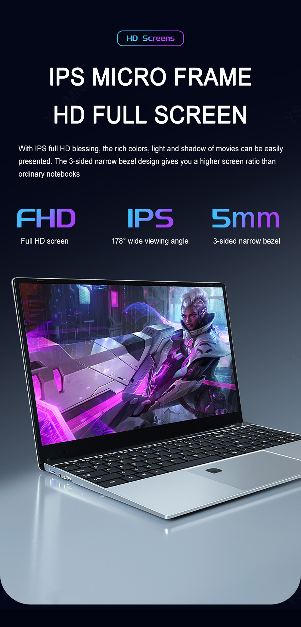 AKPAD Max Ram 36GB Rom 2TB SSD Metal Computer 5G Wifi Bluetooth AMD Ryzen 5 4500U 7 4700U Windows 10 11 Pro Gaming IPS Laptop