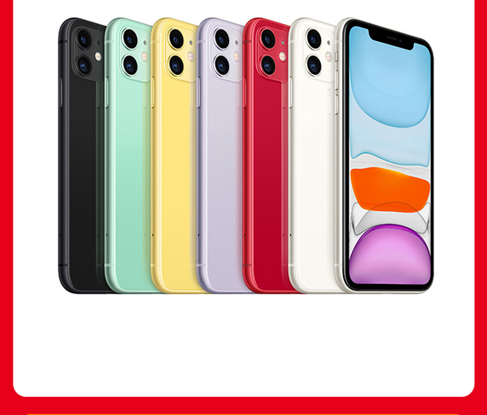 Original Apple iPhone 11 99% New Mobile Phone 4GB RAM 256GB ROM Face ID 6.1" Hexa-core 12MP 3110mAh 4G LTE Smartphone