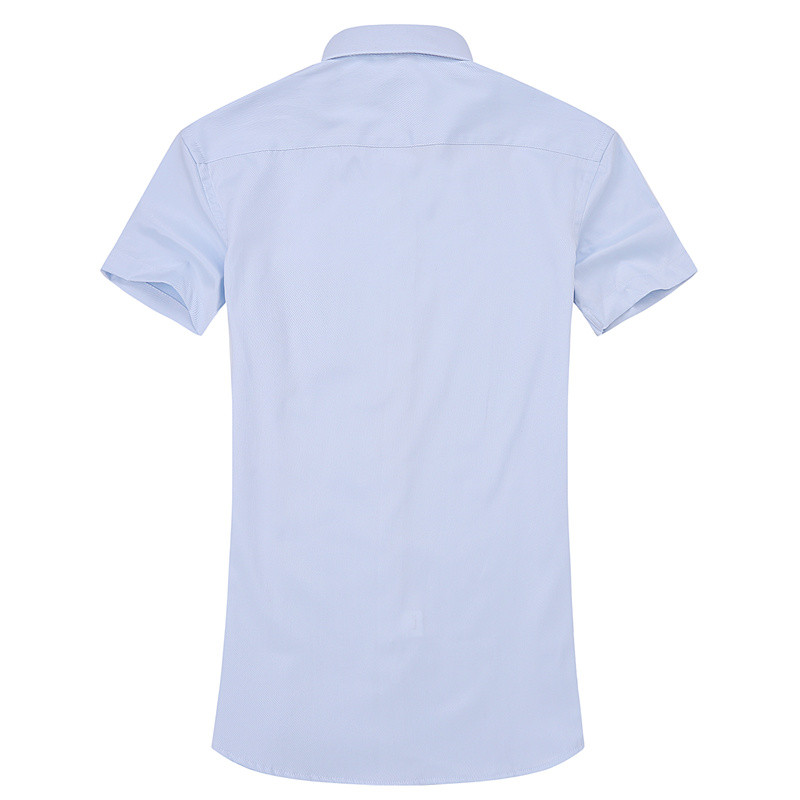 Twill Pure Color 8XL 7XL 6XL 5XL Large Size Men Shirt Short Sleeve Slim Fit Formal Men's White Shirt Business Male Social Shirts