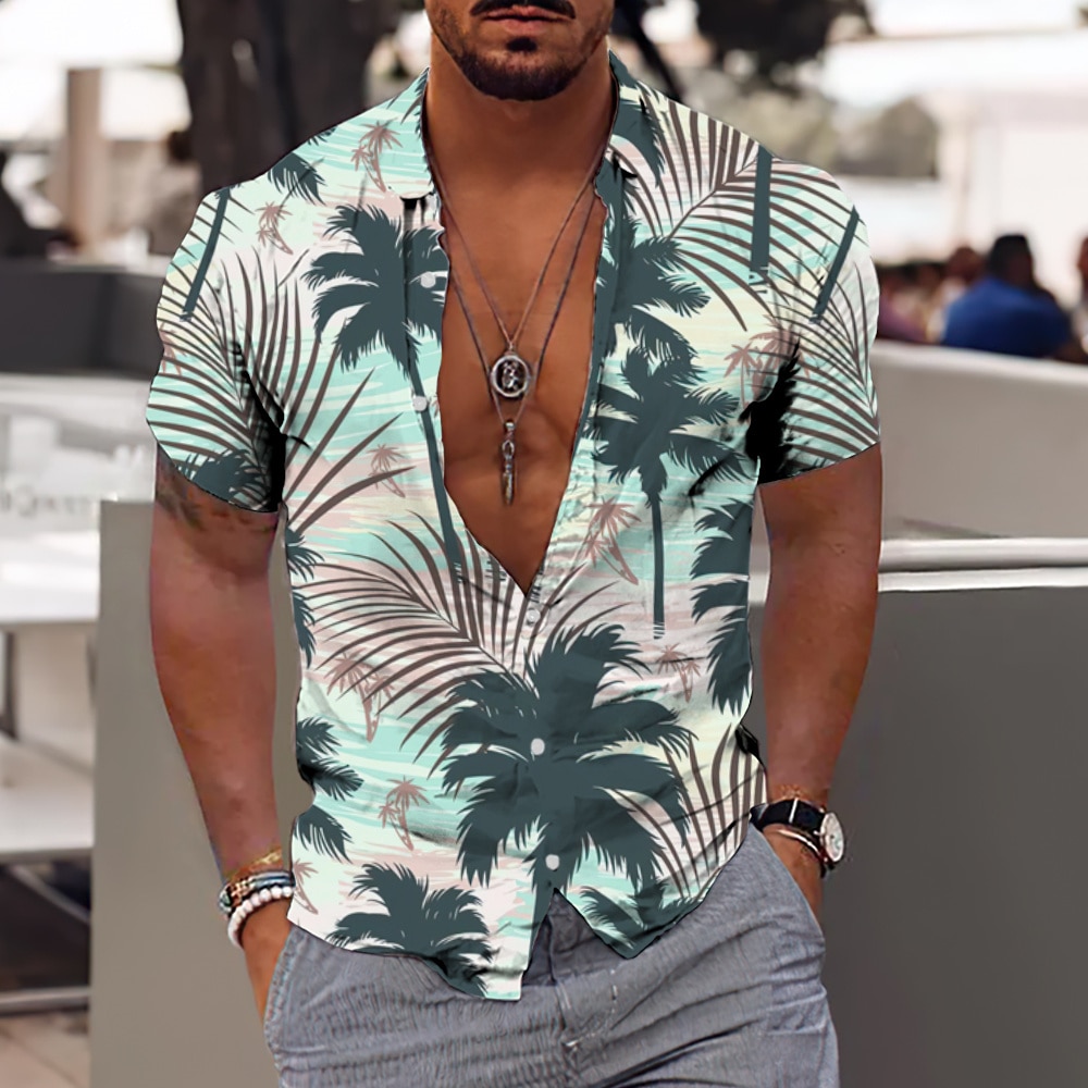 Hawaiian New Retro Shirts For 2023 Tops Short Sleeve Graphic Men's Men Luxury Clothing Beach Vacation Oversized Casual Reserva D