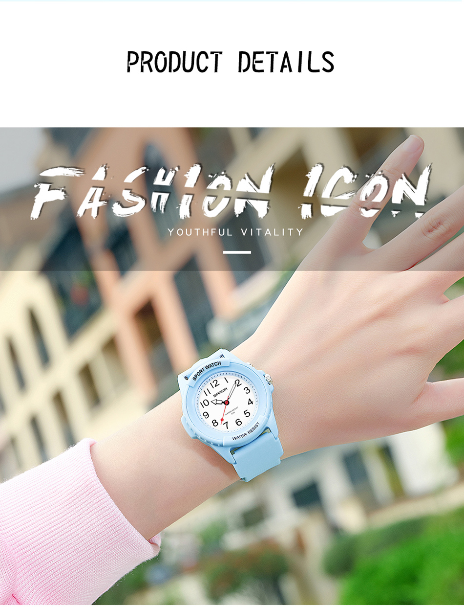 Fashion Light Blue Women Watches Quartz Ladies Watch Waterproof 50M Luminous Display Casual Girls Watch for Woman montre femme