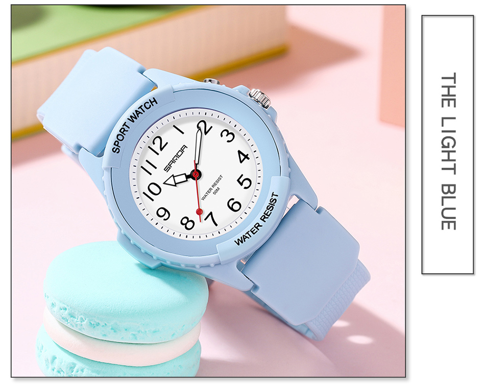 Fashion Light Blue Women Watches Quartz Ladies Watch Waterproof 50M Luminous Display Casual Girls Watch for Woman montre femme