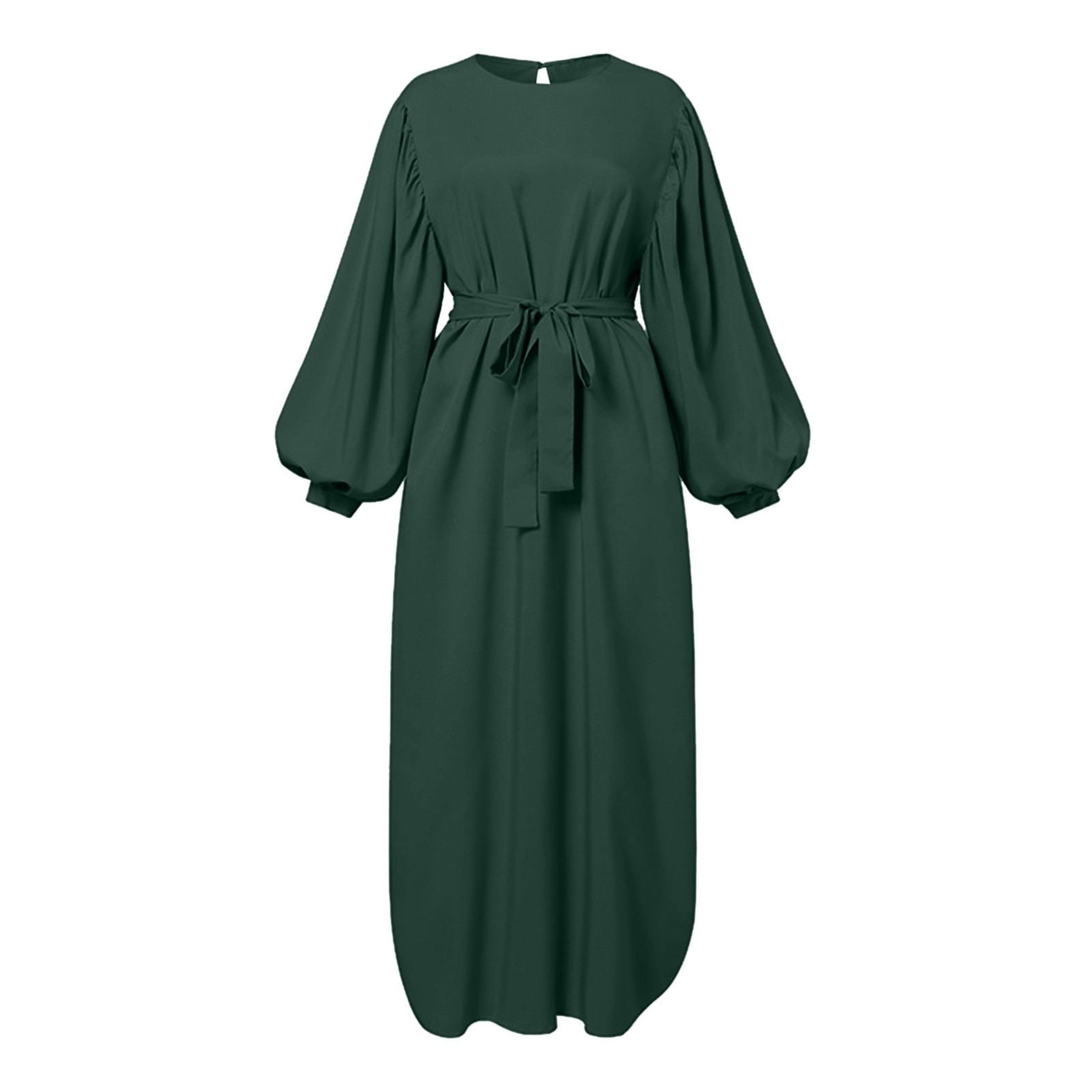 Autumn Puff Sleeve Morocco Muslim Dress Women Abaya Kaftans Casual Evening Dresses Woman Turkey Islam Long Robe Femme Vestidos