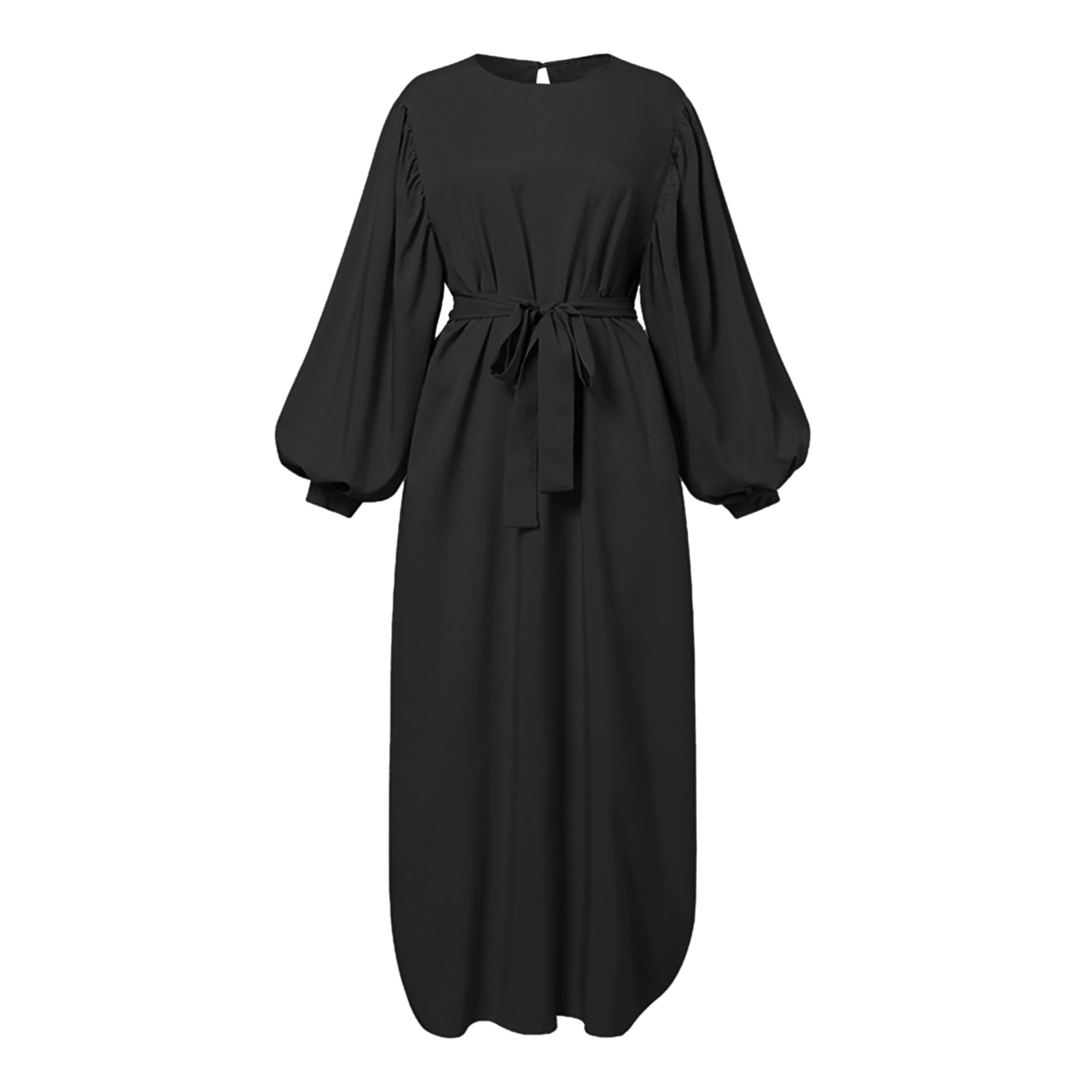 Autumn Puff Sleeve Morocco Muslim Dress Women Abaya Kaftans Casual Evening Dresses Woman Turkey Islam Long Robe Femme Vestidos