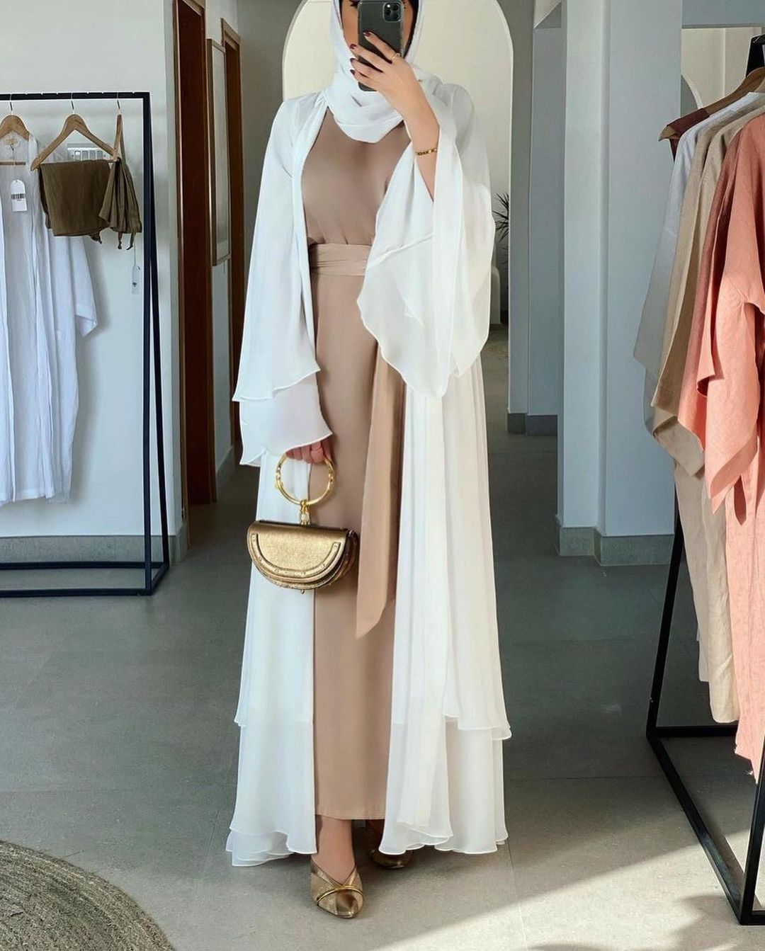 Fashion Chiffon Abaya Kimono Dubai Muslim Cardigan Abayas Women Casual Robe female Islam Clothes With Belt F2664