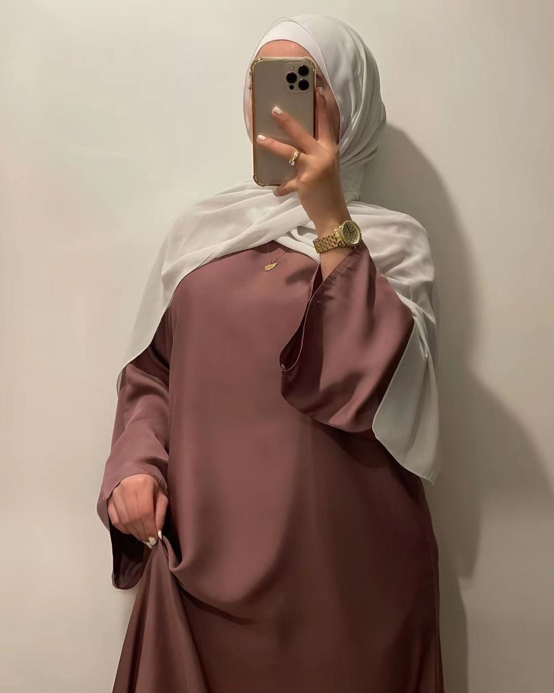 Satin Abaya Dubai Turkey Muslim Fashion Hijab Dress Plain Closed Belted Abayas for Women African Islam Modest Clothing Kaftan