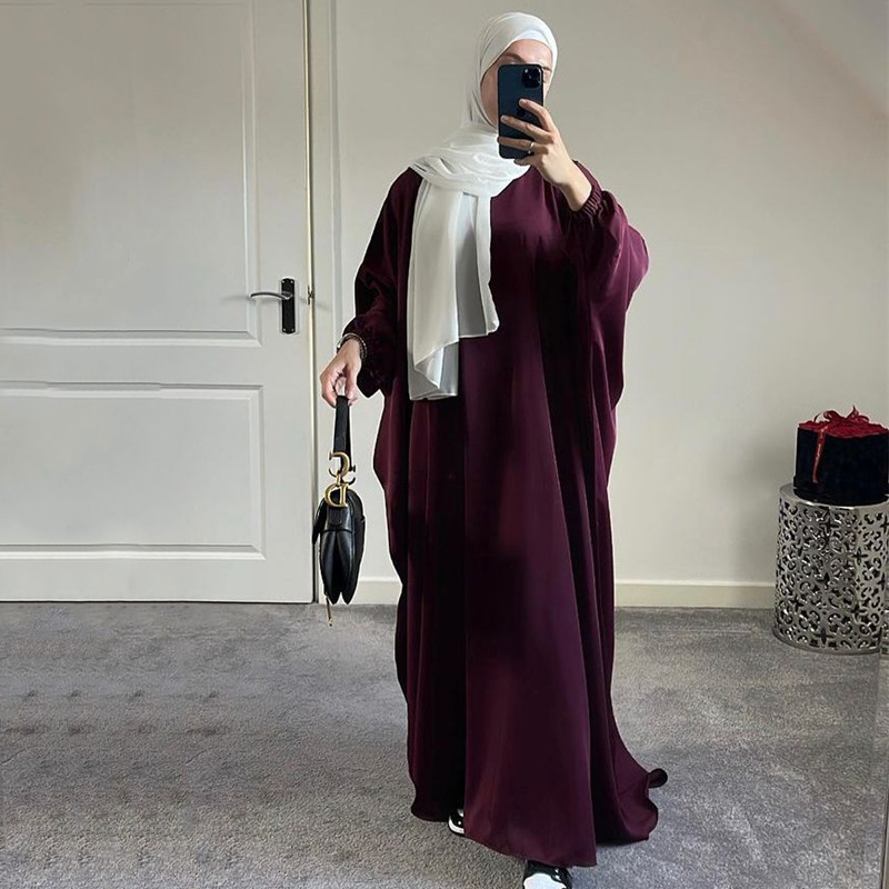 Ramadan Eid Hooded Abaya Women Prayer Garment Muslim Jilbab Loose Long Dress Abayas Dubai Turkey Islamic Clothes Djellaba Femme