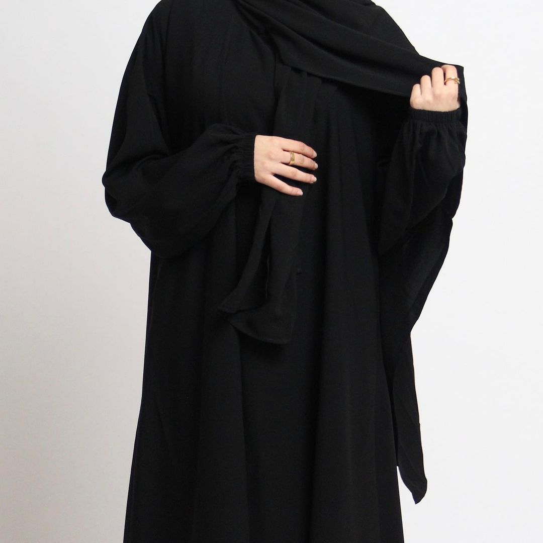 Ramadan Hoody Abaya Sewn Hijab Scarf Prayer Dress Muslim Eid Nida Loose Abayas for Women Jilbab Kaftan Robe Islam Dubai Djellaba