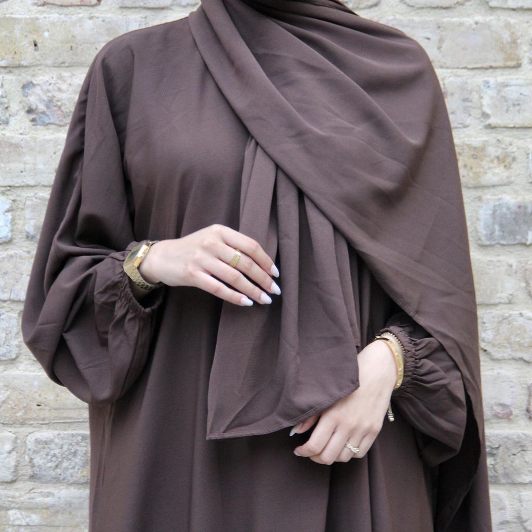 Ramadan Hoody Abaya Sewn Hijab Scarf Prayer Dress Muslim Eid Nida Loose Abayas for Women Jilbab Kaftan Robe Islam Dubai Djellaba