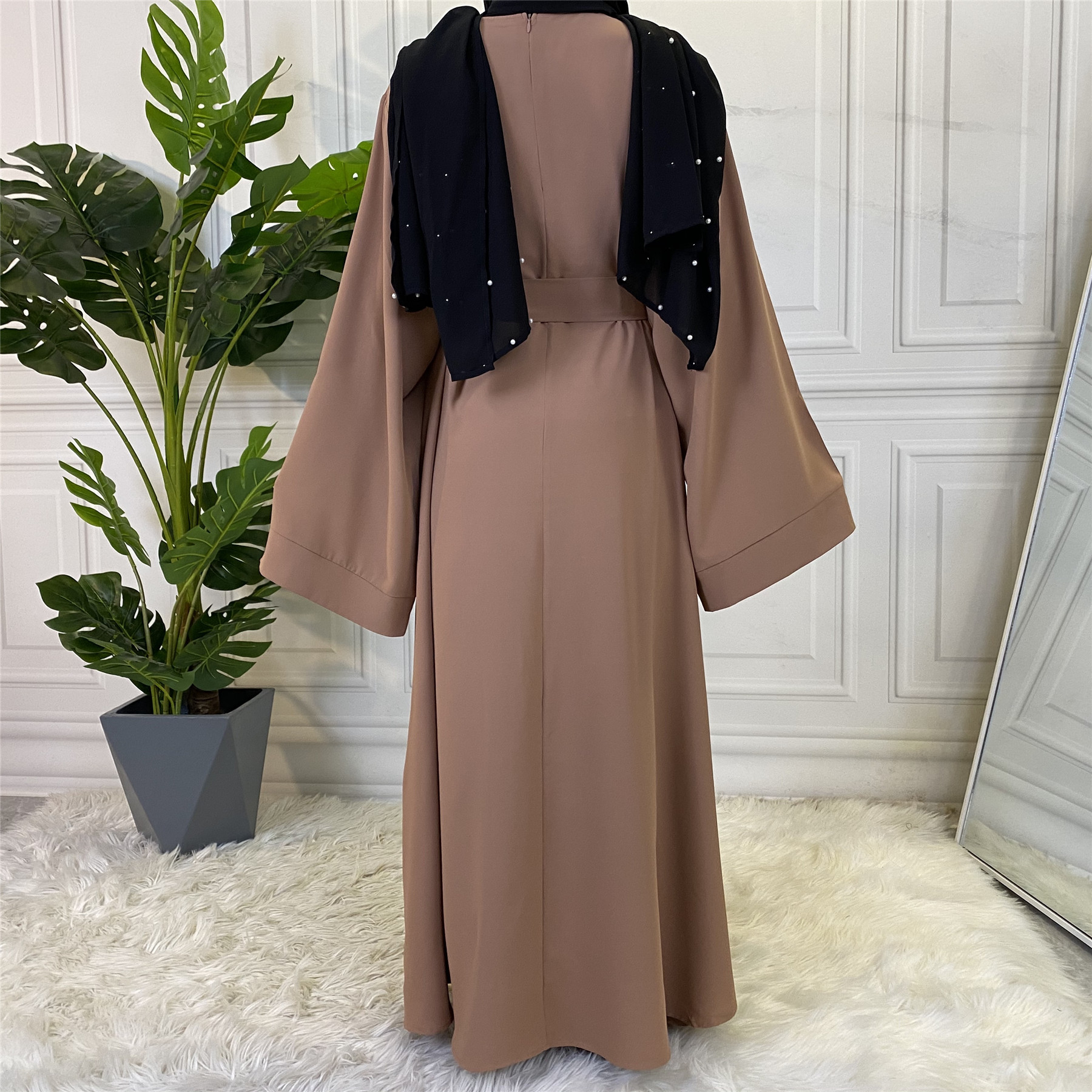 Ramadan Abaya Dubai Muslim Fashion Long Hijab Dress Islam Clothing Belted African Dresses Abayas for Women Kaftan Robe Musulmane