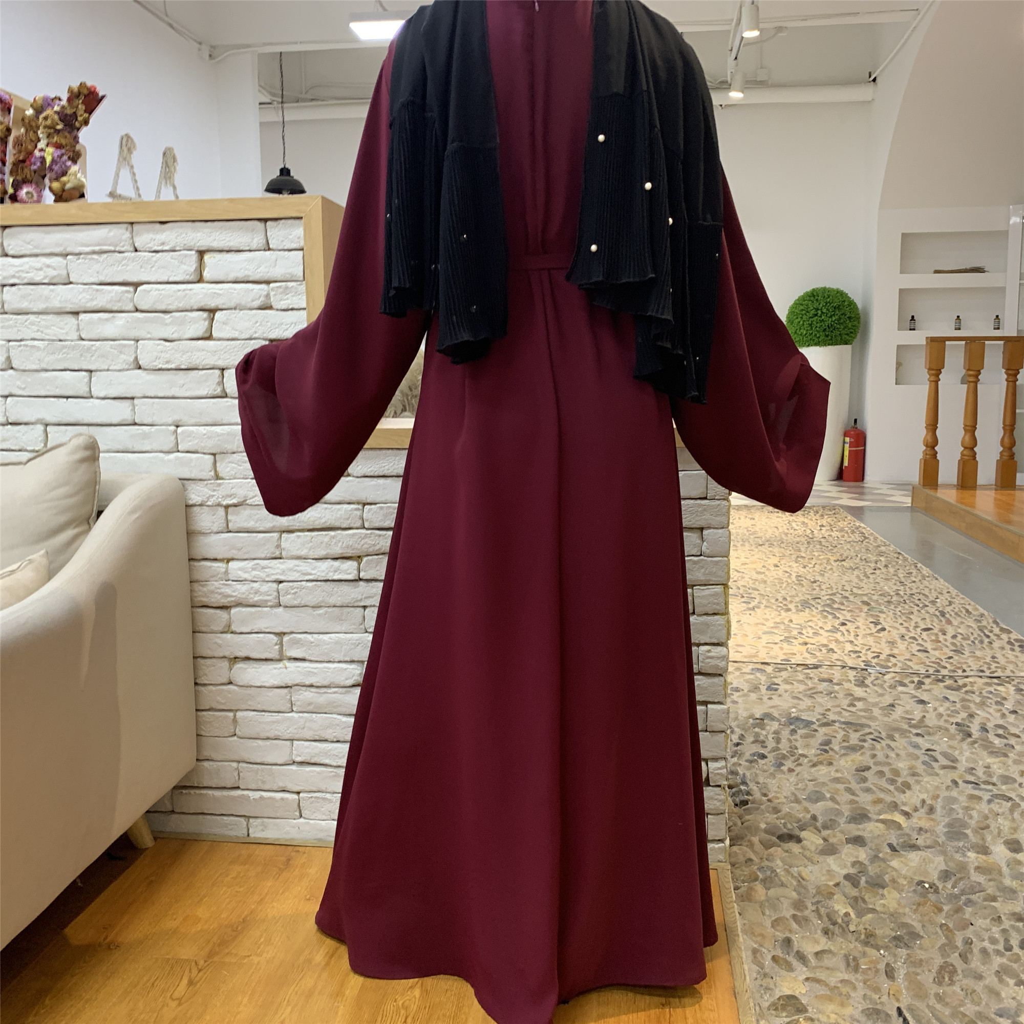 Ramadan Abaya Dubai Muslim Fashion Long Hijab Dress Islam Clothing Belted African Dresses Abayas for Women Kaftan Robe Musulmane