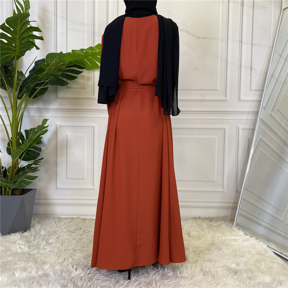 Ramadan Abaya Dubai Muslim Fashion Long Hijab Dress Islam Clothing Belted African Dresses Abayas for Women Kaftan Robe Musulmane