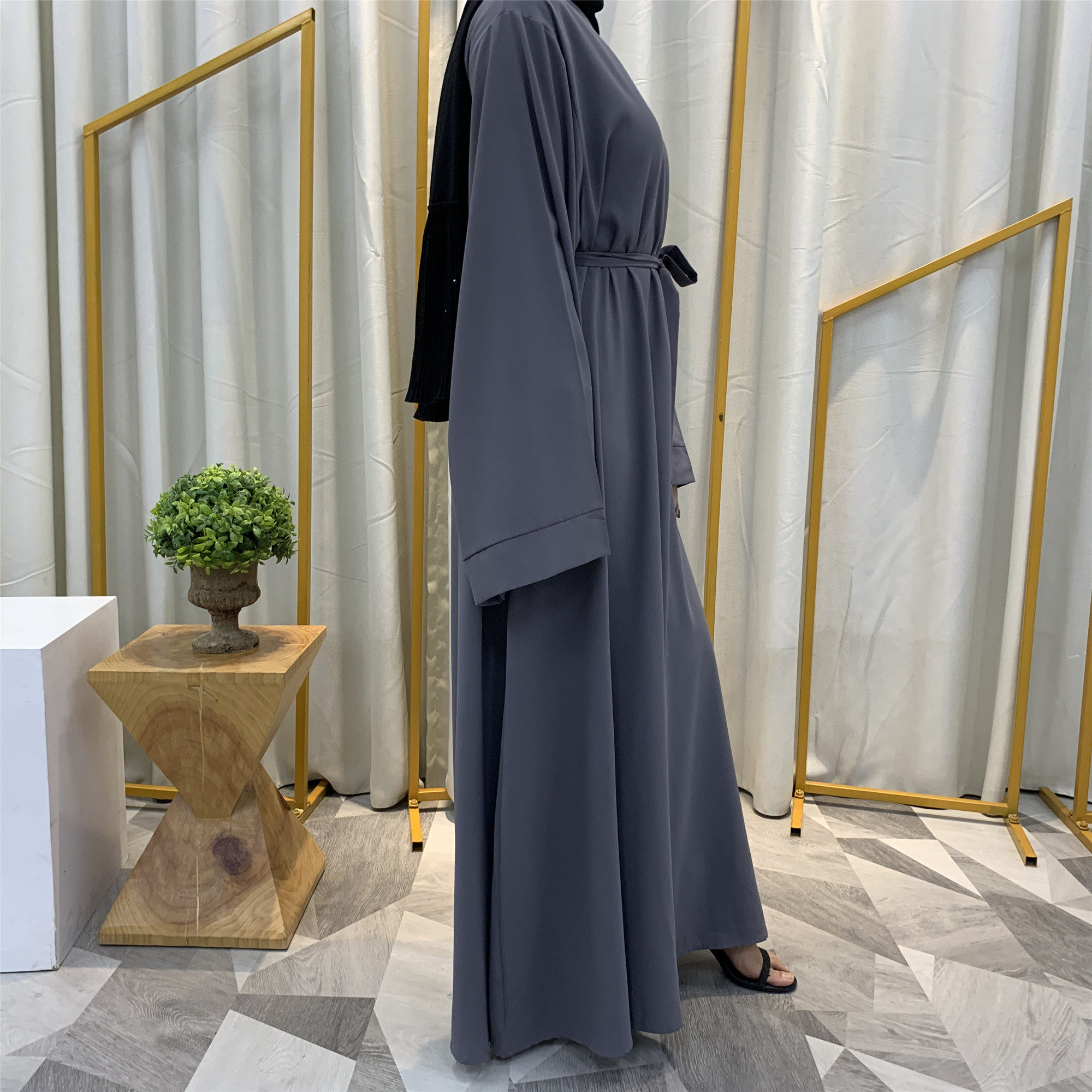 Ramadan Abaya Dubai Muslim Fashion Long Hijab Dress Islam Clothing Belted African Dresses Abayas for Women Kaftan Robe Musulmane