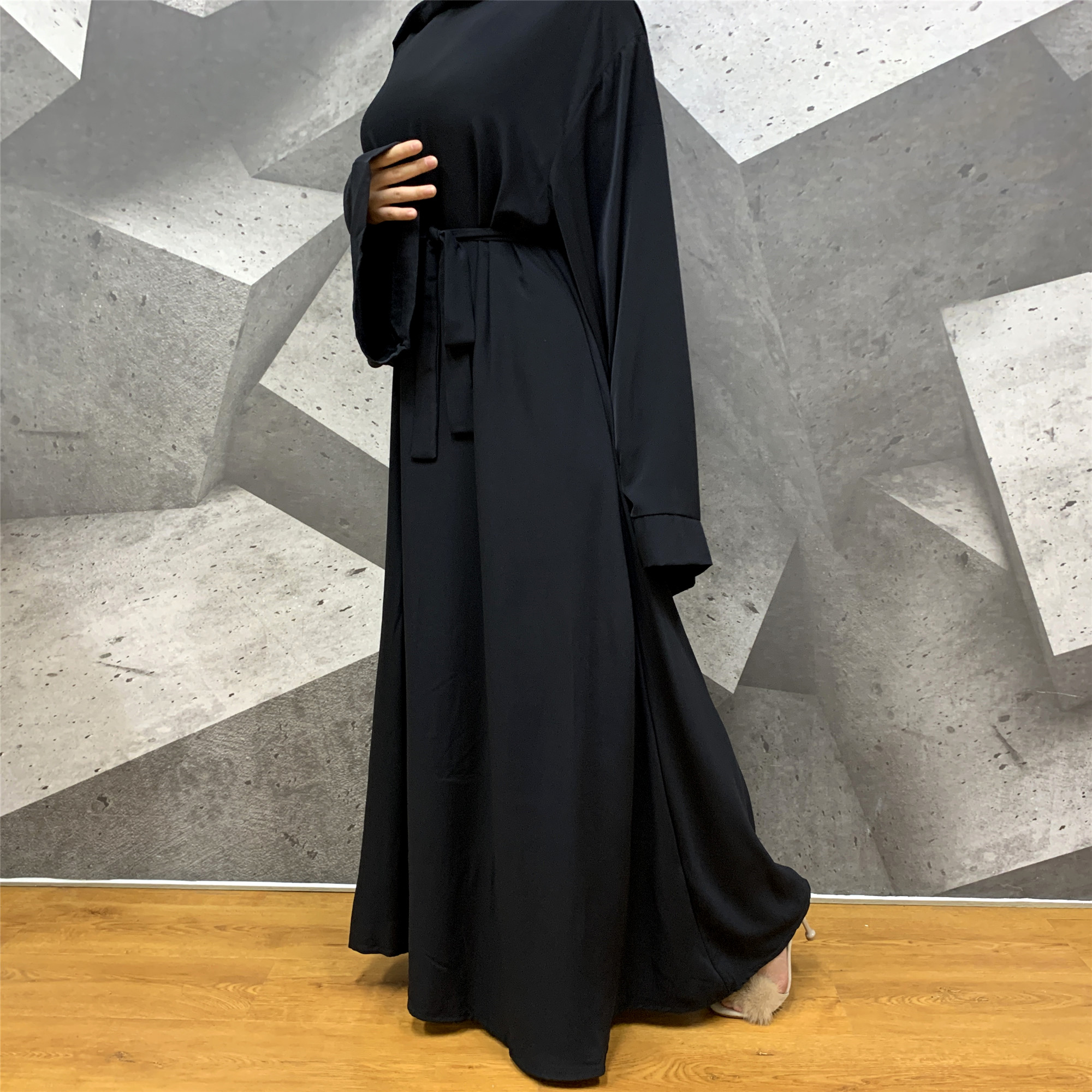 Ramadan Abaya Dubai Muslim Fashion Long Hijab Dress Islam Clothing Belted African Dresses Abayas for Women Kaftan Robe Musulmane