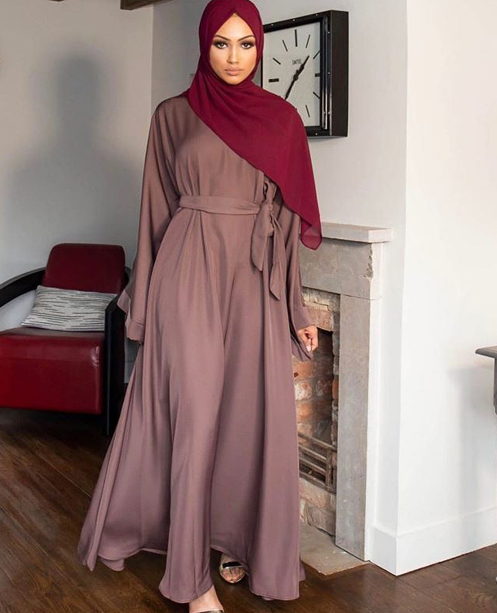 Ramadan Abaya Dubai Muslim Fashion Long Hijab Dress Islam Clothing Belted African Dresses Abayas for Women Kaftan Robe Musulmane