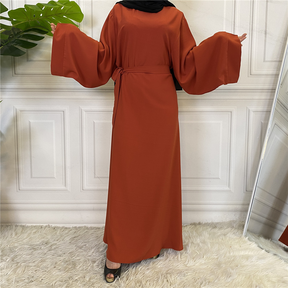 Ramadan Abaya Dubai Muslim Fashion Long Hijab Dress Islam Clothing Belted African Dresses Abayas for Women Kaftan Robe Musulmane