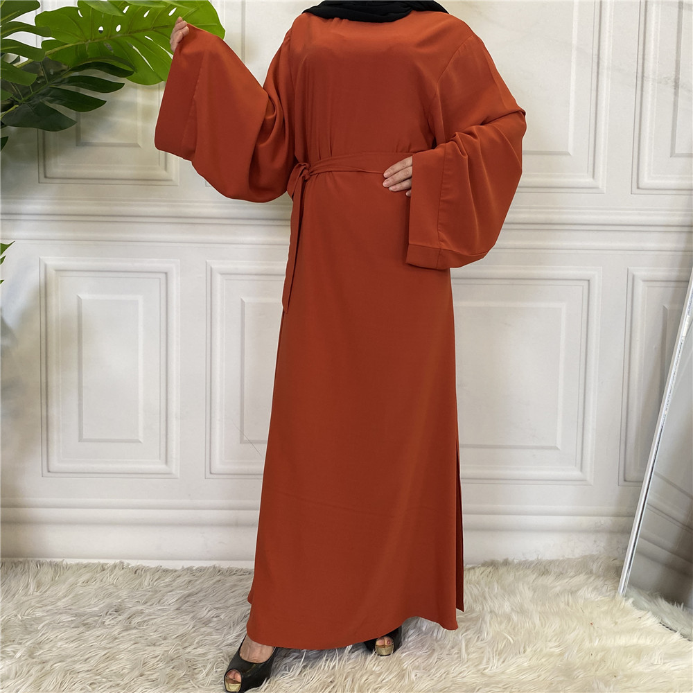 Ramadan Abaya Dubai Muslim Fashion Long Hijab Dress Islam Clothing Belted African Dresses Abayas for Women Kaftan Robe Musulmane