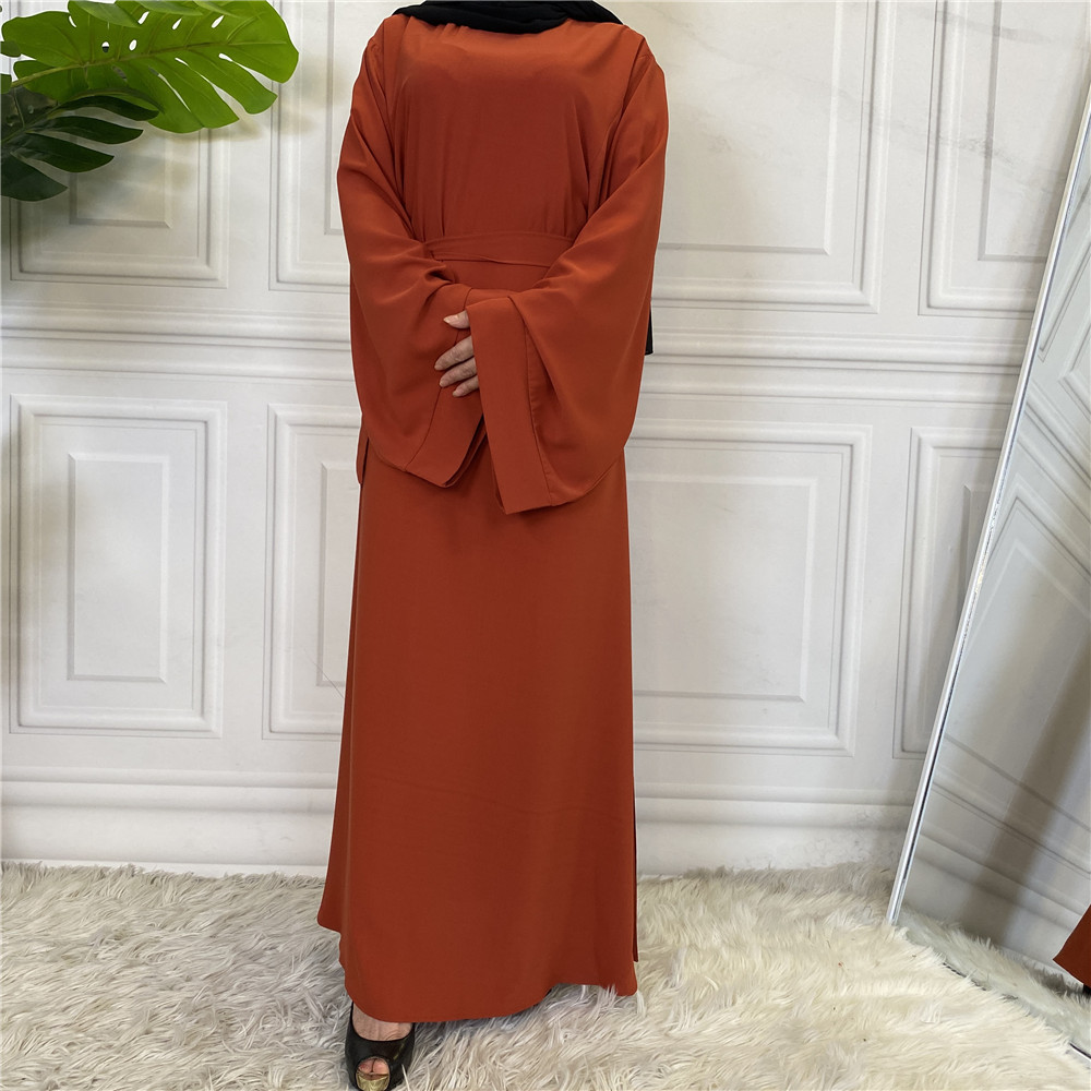 Ramadan Abaya Dubai Muslim Fashion Long Hijab Dress Islam Clothing Belted African Dresses Abayas for Women Kaftan Robe Musulmane