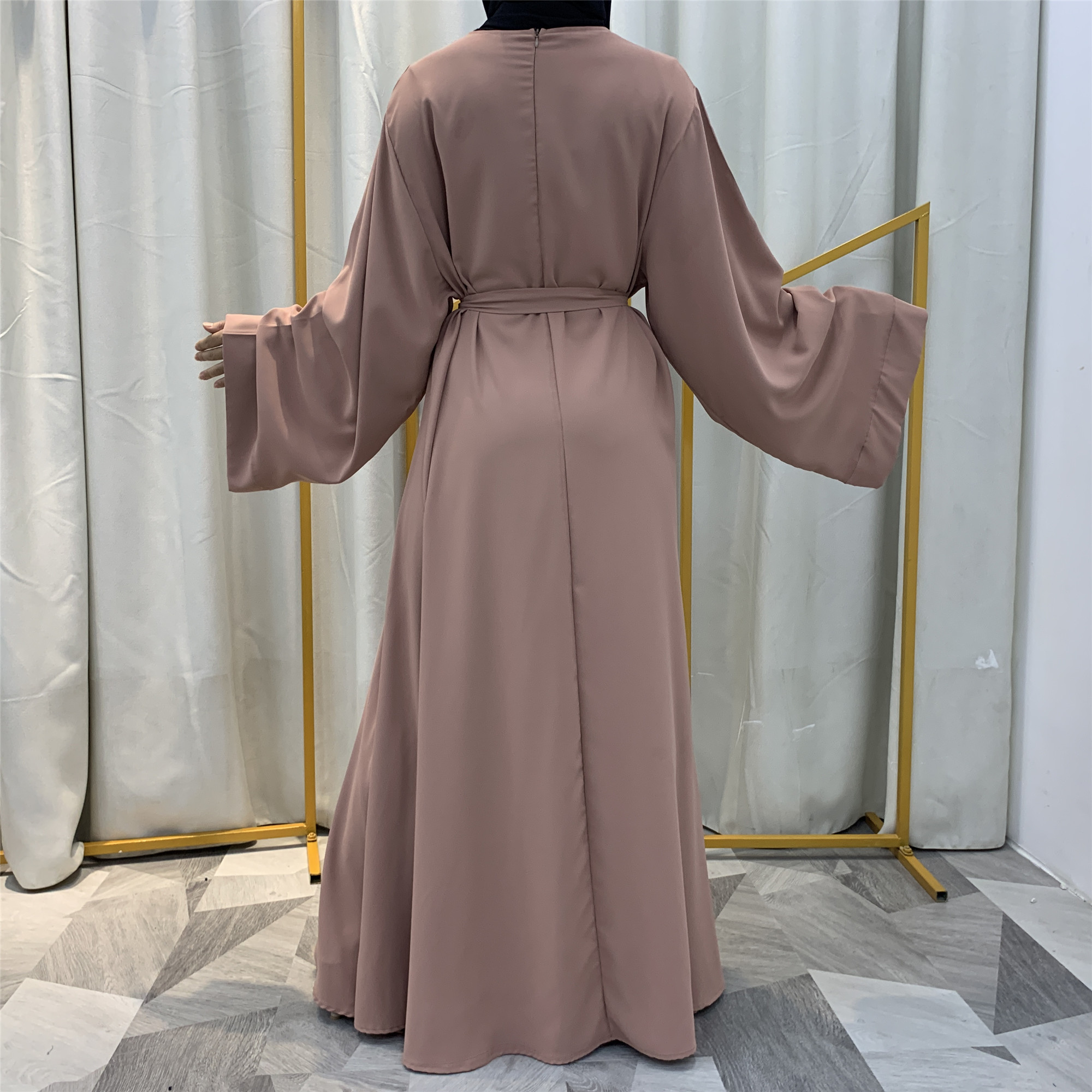 Ramadan Abaya Dubai Muslim Fashion Long Hijab Dress Islam Clothing Belted African Dresses Abayas for Women Kaftan Robe Musulmane