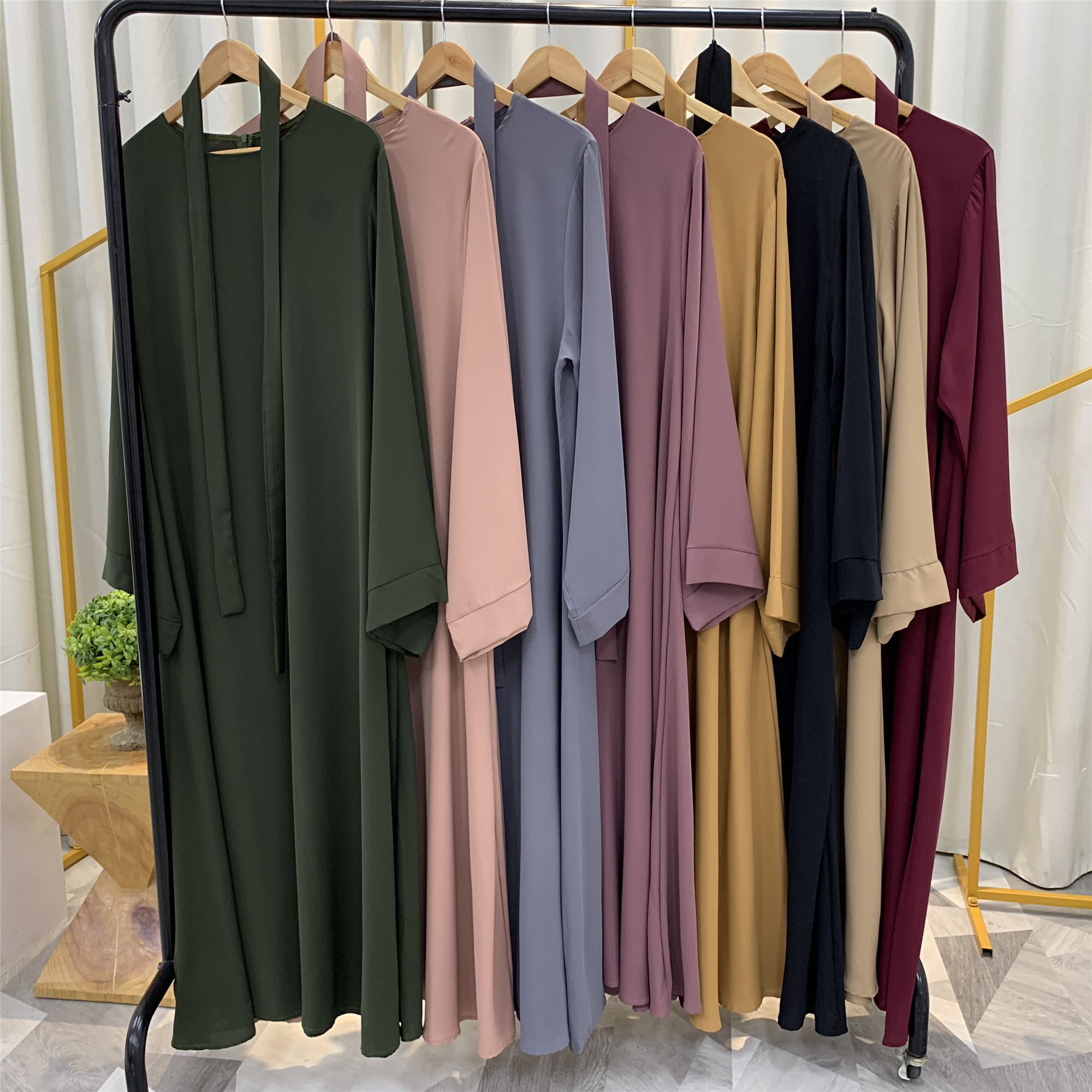 Ramadan Abaya Dubai Muslim Fashion Long Hijab Dress Islam Clothing Belted African Dresses Abayas for Women Kaftan Robe Musulmane