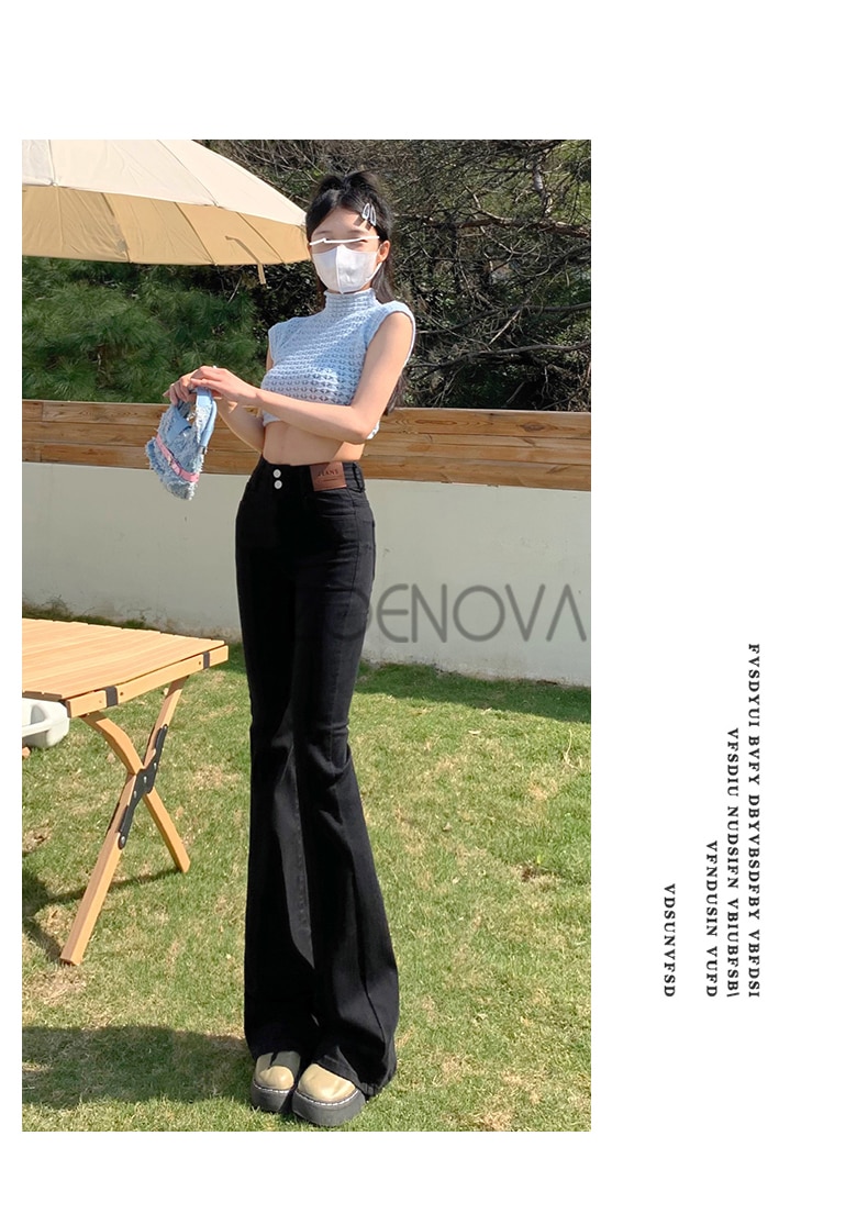 ZOENOVA Y2K 2023 Beautiful Bell Bottoms Xshape Women Full Length Jeans Wide Leg Pants Spring Vintage Style Flare Length Trousers