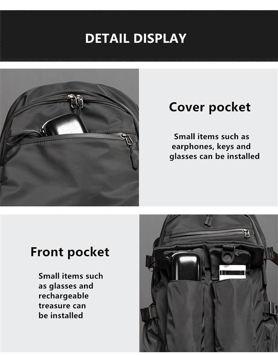 JEEP BULUO Brand Men Shoulder Backpack Casual Hiking Backpacks Outdoor Sport School Bag High Quality Travel Laptop Anti-theft