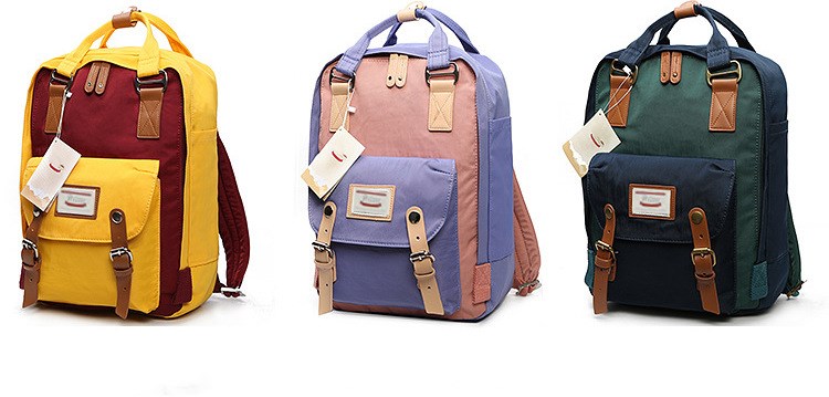 Fashion Women Backpack Large Capacity Waterproof Rucksack for Girls Schoobag Cute Student 14 Inch Laptop Back Packs High Quality