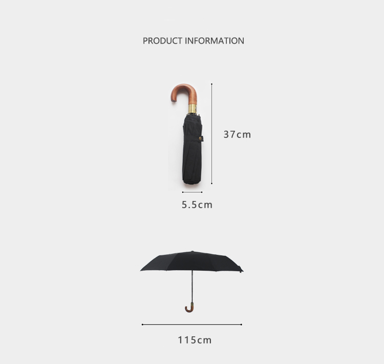 Automatic Wooden Handle Umbrella with cover 115cm Big Golf Business Men Umbrella 10K Windproof Waterproof Rain Umbrella Paraguas