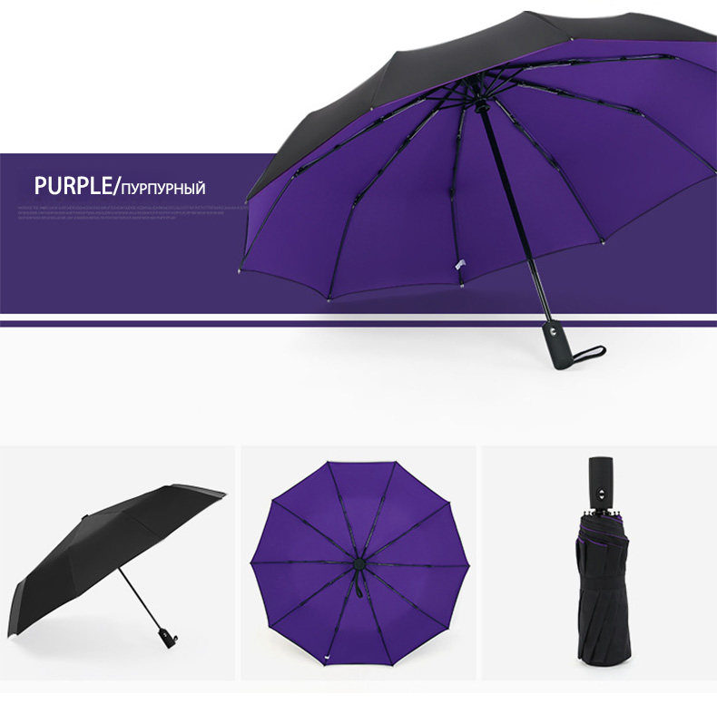 Windproof Double Layer Resistant Umbrella Fully Automatic Rain Men Women 10K Strong Luxury Business Male Large Umbrellas Parasol