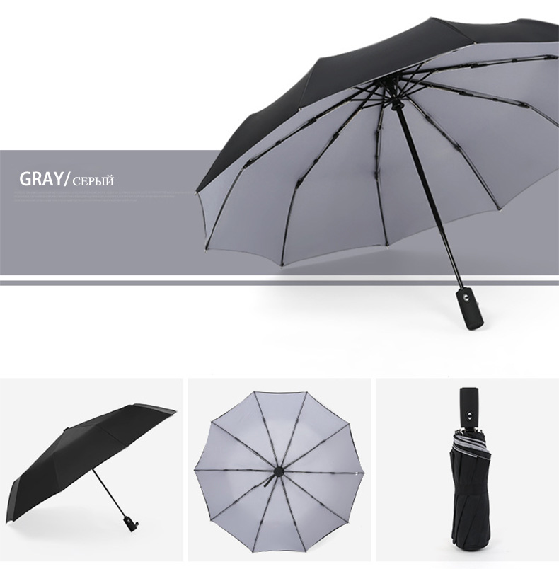 Windproof Double Layer Resistant Umbrella Fully Automatic Rain Men Women 10K Strong Luxury Business Male Large Umbrellas Parasol