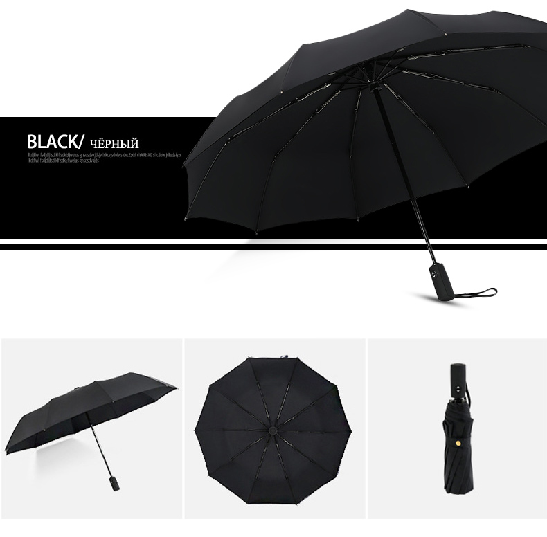 Windproof Double Layer Resistant Umbrella Fully Automatic Rain Men Women 10K Strong Luxury Business Male Large Umbrellas Parasol