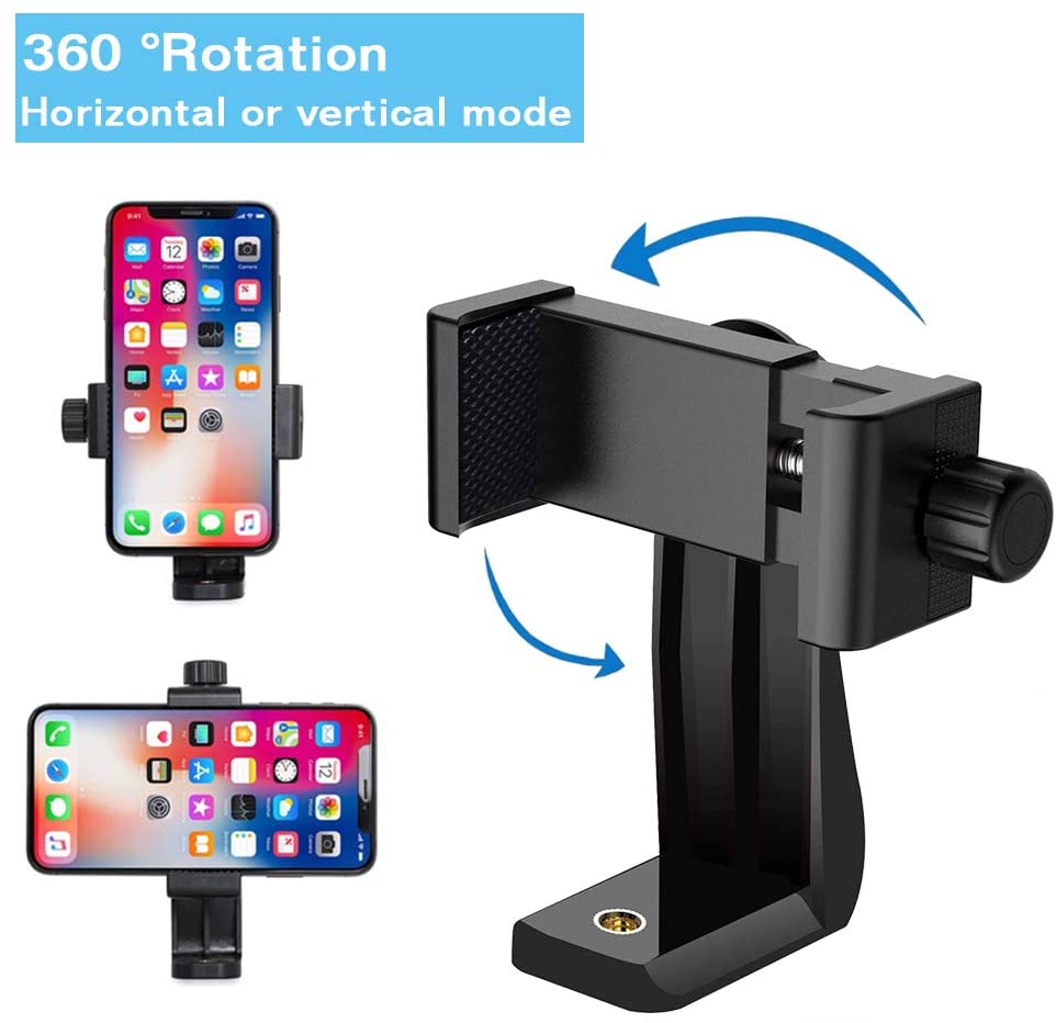Universal 360 Rotation Phone Tripod Mount Adapter Remote for iPhone 14/14pro/ 14pro max/13 12 11 Pro Samsung Nexus Huawei xiaomi