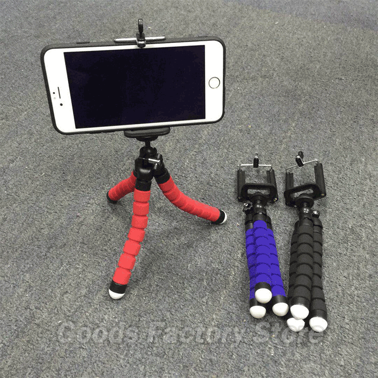 Sponge Octopus Mini Tripod For Mobile Phone Camera Holder Desktop Wall Mount Stand For Gopro 9 8 7 Camera Selfie Stick Tripod